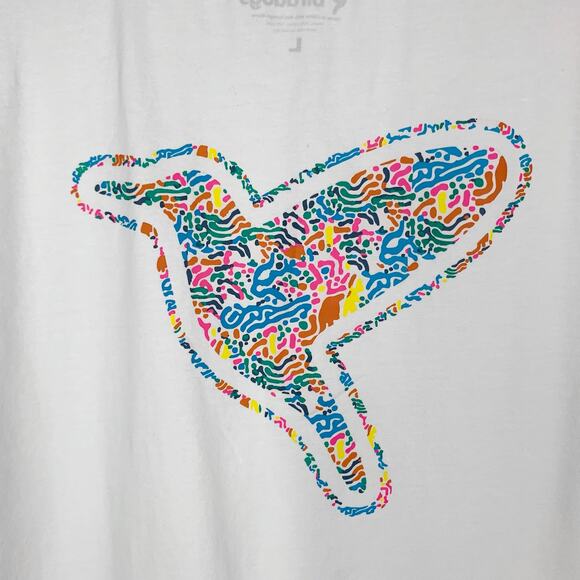 BirdDogs T-shirt Short Sleeve White Shirt Logo Hummingbird Men's L - Picture 8 of 9